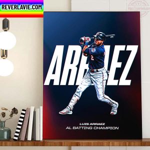Luis Arraez Is 2022 AL Batting Champion Home Decor Poster Canvas