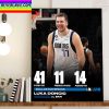 Luka Doncic In Game Dallas Mavericks Vs Brooklyn Nets Home Decor Poster Canvas
