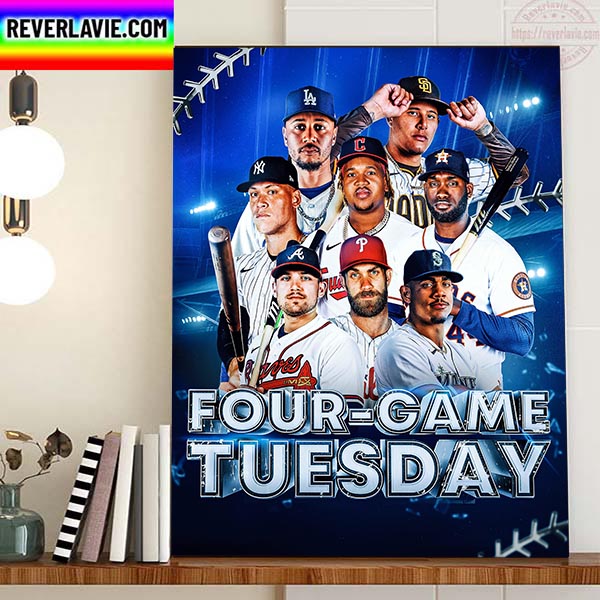MLB Postseason 2022 Four Game Tuesday Home Decor Poster Canvas MLB Postseason 2022 Four Game Tuesday Home Decor Poster Canvas