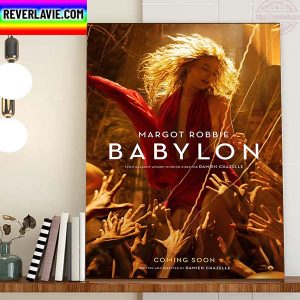 Margot Robbie In Babylon Poster Movie Home Decor Poster Canvas