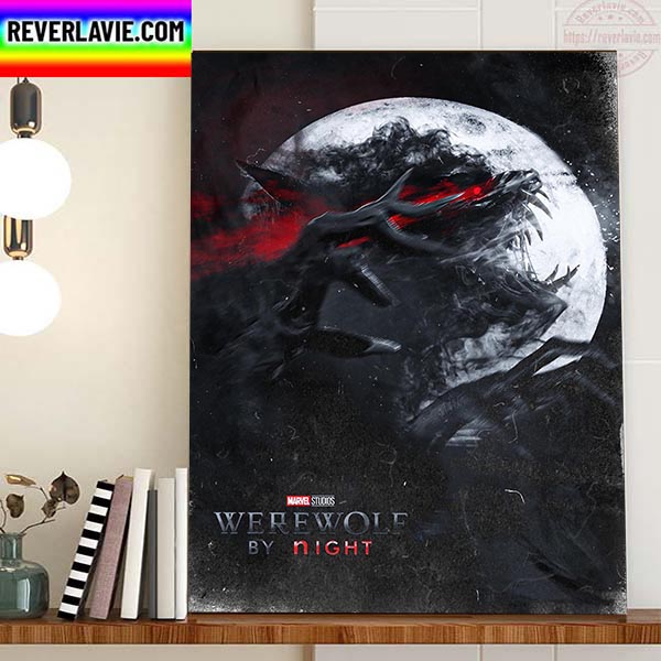 Marvel Studios Werewolf By Night New Poster Movie Home Decor Poster Canvas Marvel Studios Werewolf By Night New Poster Movie Home Decor Poster Canvas