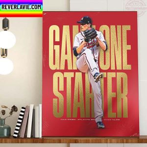 Max Fried Game One Starter MLB NLDS 2022 Home Decor Poster Canvas