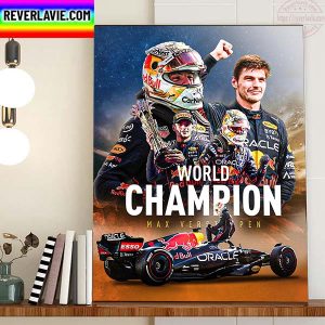Max Verstappen Is 2022 F1 World Champion Home Docor Poster Canvas