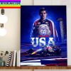 Max Verstappen On F1 US Grand Prix Home Decor Poster Canvas