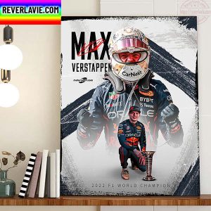 Max Verstappen The 2022 F1 World Champion Home Docor Poster Canvas