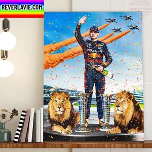Max Verstappen Two Time F1 World Champion Home Docor Poster Canvas