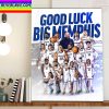 Miami Dolphins x Miami Heat Good Luck This Season Home Decor Poster Canvas