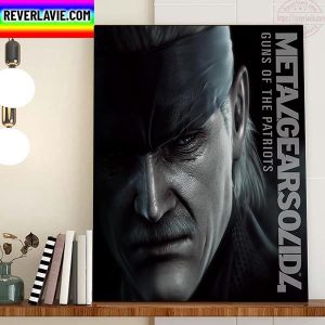Metal Gear Solid 4 Guns Of The Patriots Home Decor Poster Canvas