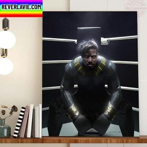 Micheal B Jordan Creed 3 x Black Panther Mask Off Version Marvel Studios Home Decor Poster Canvas