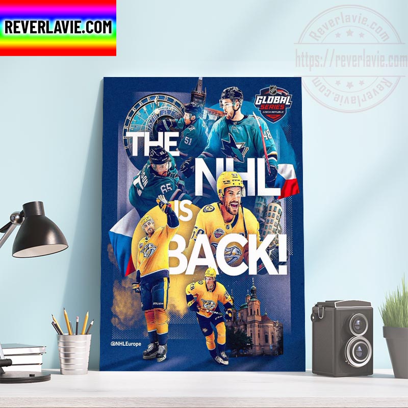 NHL Is Back Nashville Predators Vs San Jose Sharks Home Decor Poster Canvas NHL Is Back Nashville Predators Vs San Jose Sharks Home Decor Poster Canvas