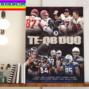 National Tight Ends Day TE QB Dou In NFL Home Decor Poster Canvas