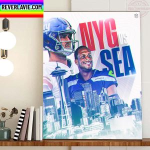 New York Giants Vs Seattle Seahawks Game Of The Week In NFL Home Decor Poster Canvas