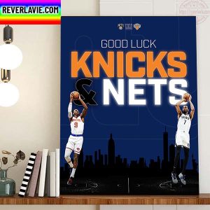 New York Giants x New York Knicks x Brooklyn Nets Good Luck This Season Home Decor Poster Canvas