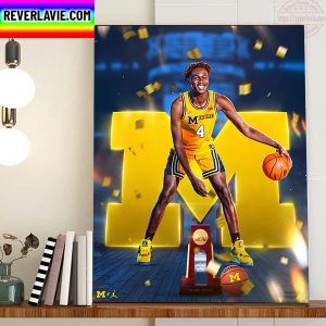 Papa Kante Commitment To Michigan Mens Basketball Home Decor Poster Canvas