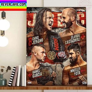 ROH Pure Champ And ROH World Champ At AEW Dynamite Home Decor Poster Canvas
