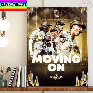 San Diego Padres MLB 2022 Postseason Clinched Home Docor Poster Canvas
