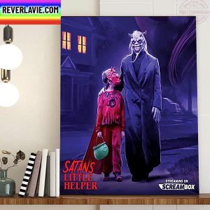 Satan’s Little Helper On Scream Box TV Home Decor Poster Canvas