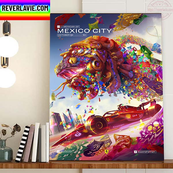 Scuderia Ferrari On 2022 Mexico City GP Fan Art Home Decor Poster Canvas Scuderia Ferrari On 2022 Mexico City GP Fan Art Home Decor Poster Canvas