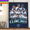Seattle Mariners Clinched 2022 MLB Postseason Bound Home Decor Poster Canvas