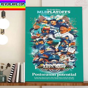 Seattle Mariners On Seattle Times Cover MLB Playoffs Postseason Potential Home Decor Poster Canvas