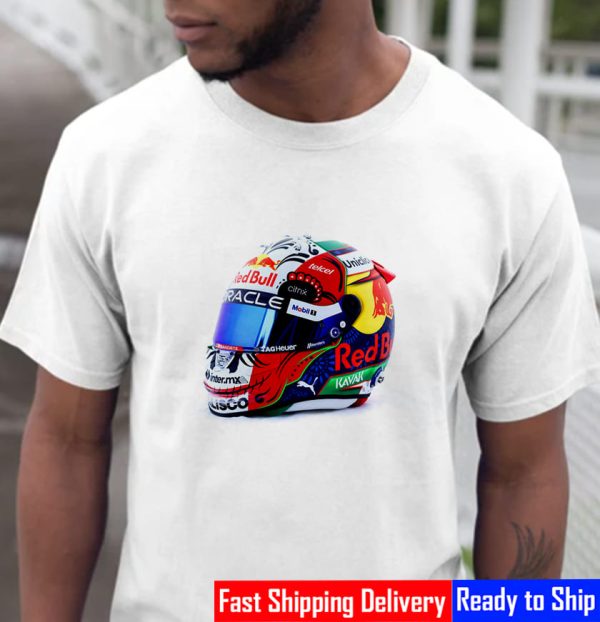 Sergio Perez Special Design Helmet For The Mexico GP Unisex T-Shirt