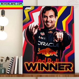 Sergio Perez Winner 2022 Singapore GP Home Decor Poster Canvas
