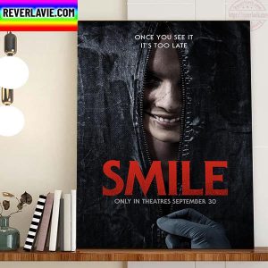Smile Poster Movie Once You See It Its Too Late Home Decor Poster Canvas
