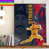 Spencer Strider Contract Extension With The Atlanta Braves Home Decor Poster Canvas