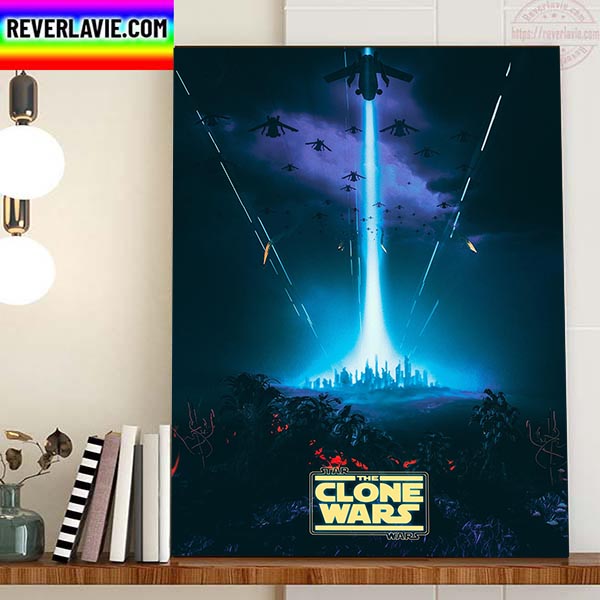 Star Wars The Clone Wars Poster Movie Home Decor Poster Canvas Star Wars The Clone Wars Poster Movie Home Decor Poster Canvas