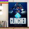 Tampa Bay Rays Clinched AL Wild Card Home Decor Poster Canvas