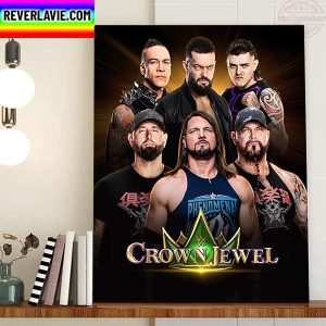 Team Are Rolling With At WWE Crown Jewel Home Decor Poster Canvas