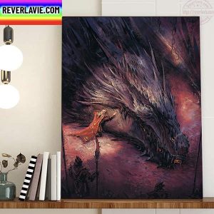 The Death Of Balerion And The Rise Of The Dragon In House Of The Dragon Home Decor Poster Canvas