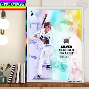 The Los Angeles Dodgers Will Smith Silver Slugger Award Finalists Home Decor Poster Canvas