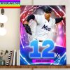 The New York Mets Eduardo Escobar Is NL Player Of The Month Home Decor Poster Canvas