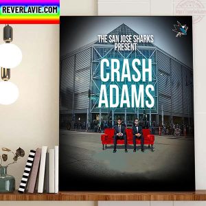 The NHL San Jose Sharks Present Crash Adams Home Decor Poster Canvas