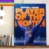 The New York Mets Eduardo Escobar Is NL Player Of The Month Home Decor Poster Canvas