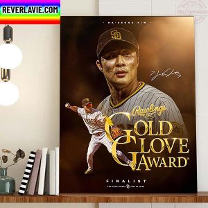 The San Diego Padres Ha Seong Kim Being Named 2022 Gold Glove Award Finalist Home Decor Poster Canvas