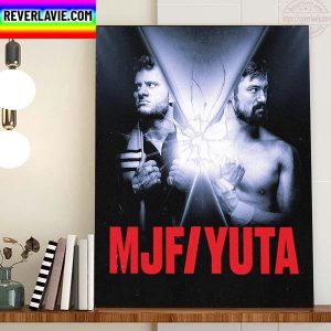 The Faceoff MJF Vs YUTA On AEW Dynamite Home Decor Poster Canvas