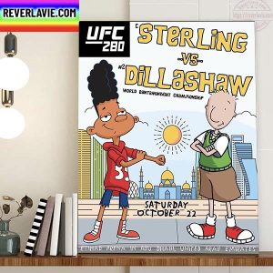 UFC 280 Fight Art Sterling Vs Dillashaw For World Bantamweight Championship Home Decor Poster Canvas