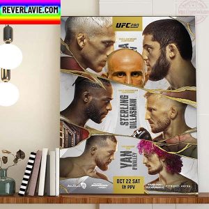 UFC 280 Poster Fight Match Home Decor Poster Canvas