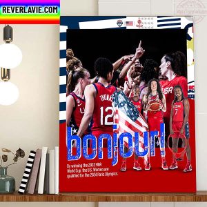 USA Basketball Are Qualified 2024 Paris Olympics Home Decor Poster Canvas