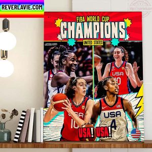 USA Basketball Champs 2022 FIBA Women’s Basketball World Cup Champions Home Decor Poster Canvas