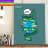 World Mental Health Day Home Decor Poster Canvas