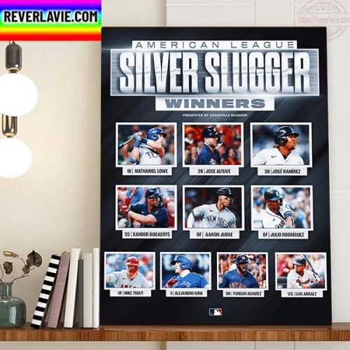 2022 AL Silver Slugger Award Winners Home Decor Poster Canvas REVER LAVIE