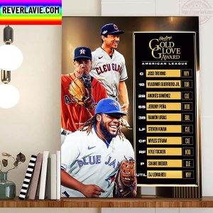 2022 American League Rawlings Gold Glove Winners Home Decor Poster Canvas