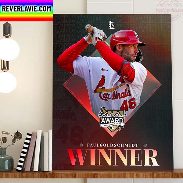 2022 NL Hank Aaron Award Winner Is Paul Goldschmidt Home Decor Poster Canvas 2022 NL Hank Aaron Award Winner Is Paul Goldschmidt Home Decor Poster Canvas