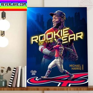 2022 NL Rookie Of The Year Is Michael Harris II Home Decor Poster Canvas