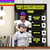 2022 Postseason HR Leaderboard MLB Home Decor Poster Canvas