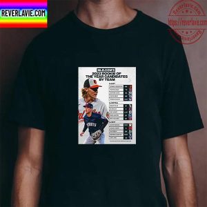 2023 Rookie Of The Year Candidates By AL Team Unisex T-Shirt