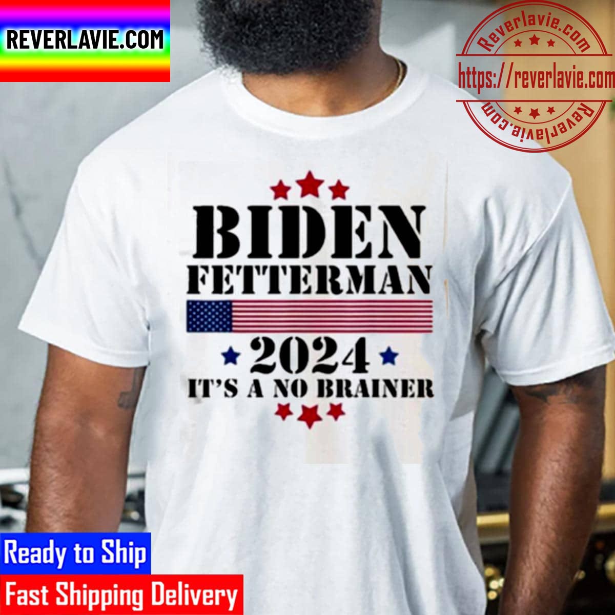 2024 Biden Fetterman Its A No Brainer Unisex T-Shirt 2024 Biden Fetterman Its A No Brainer Unisex T-Shirt